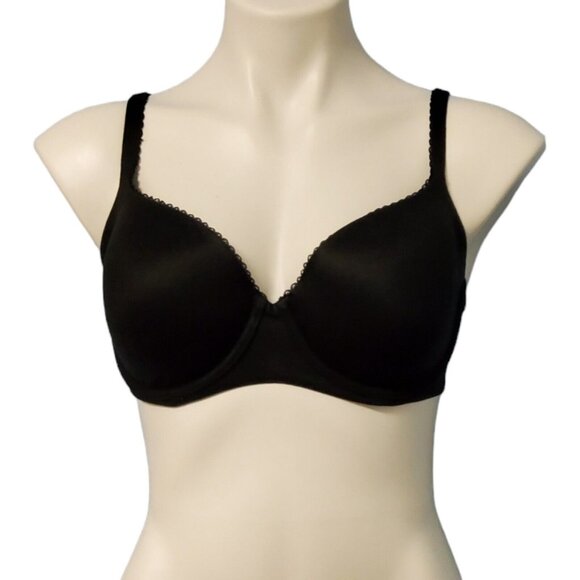Victoria's Secret Underwire Demi Bra Size 32DDD Black Body By Victoria Padded - Picture 1 of 16